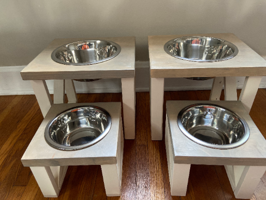 Single Raised Dog Feeder/Nesting