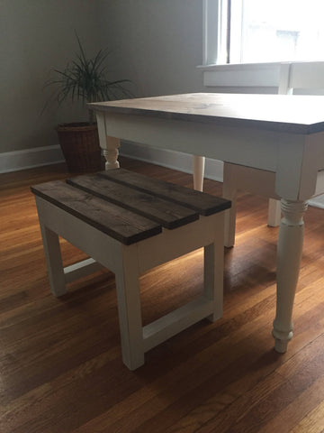 Children's Farmhouse Bench