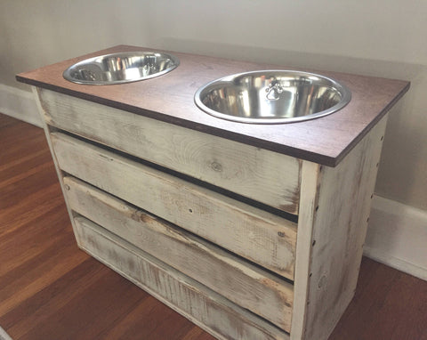 Extra Large Dog Feeder with Storage